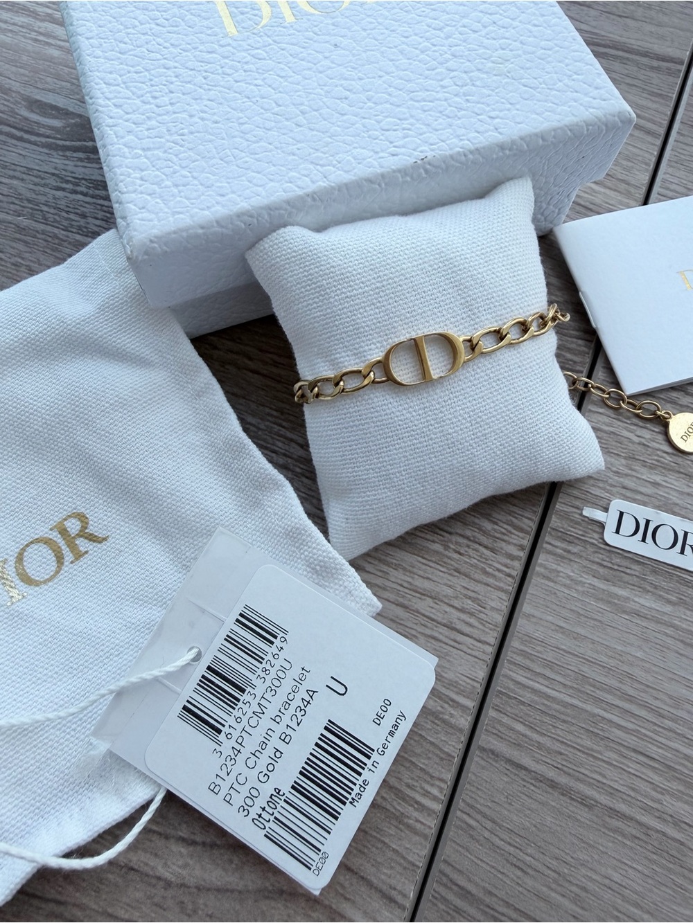 Dior Gold-Tone 'CD' Link Bracelet